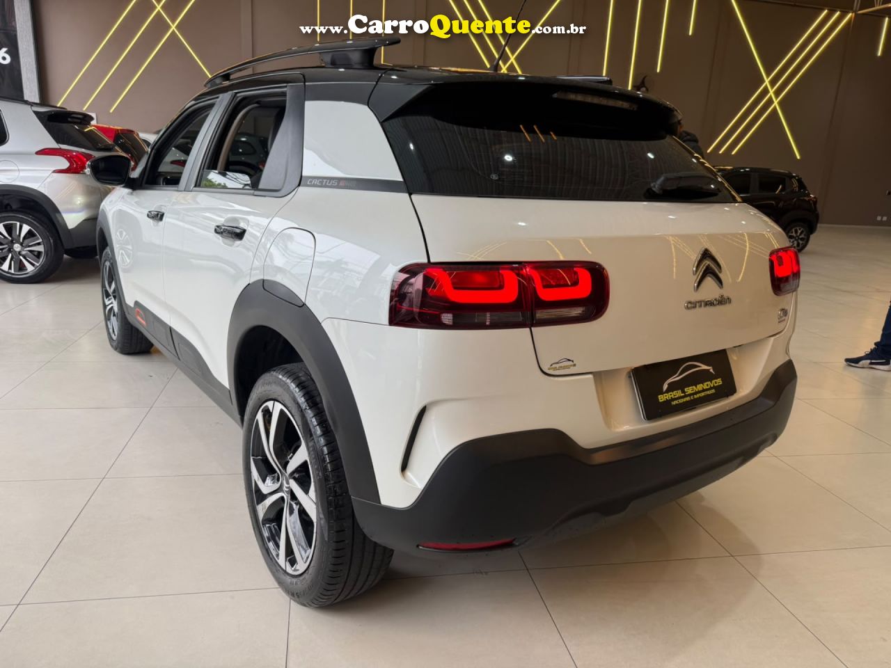 CITROËN   C4 CACTUS FEEL PACK 1.6 16V FLEX AUT.   BRANCO 2024 1.6 FLEX - Loja