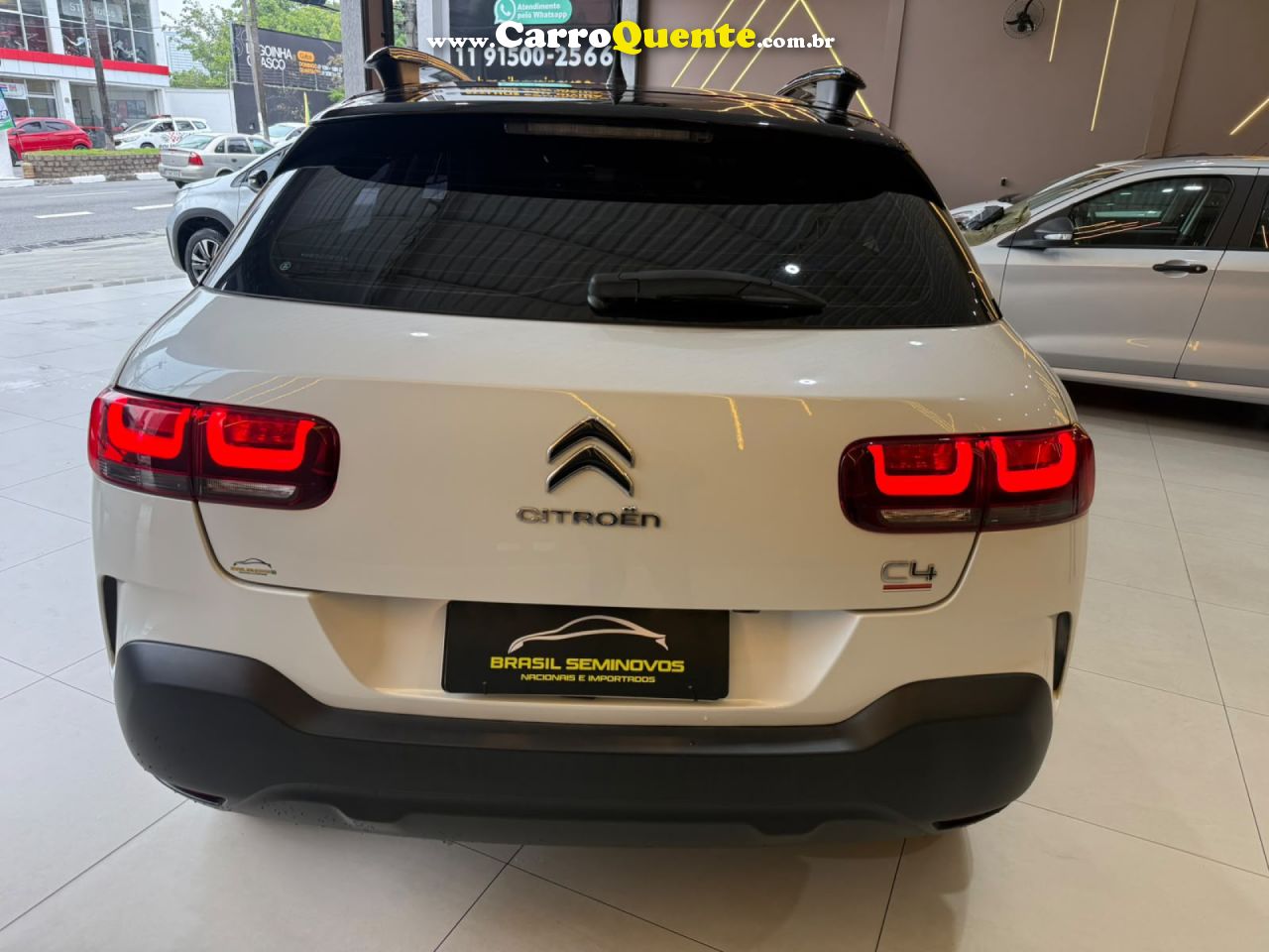 CITROËN   C4 CACTUS FEEL PACK 1.6 16V FLEX AUT.   BRANCO 2024 1.6 FLEX - Loja