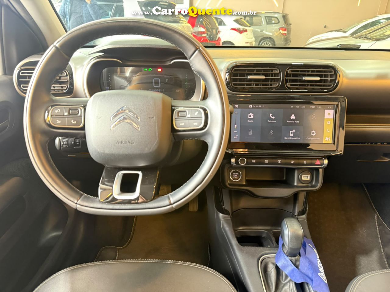 CITROËN   C4 CACTUS FEEL PACK 1.6 16V FLEX AUT.   BRANCO 2024 1.6 FLEX - Loja