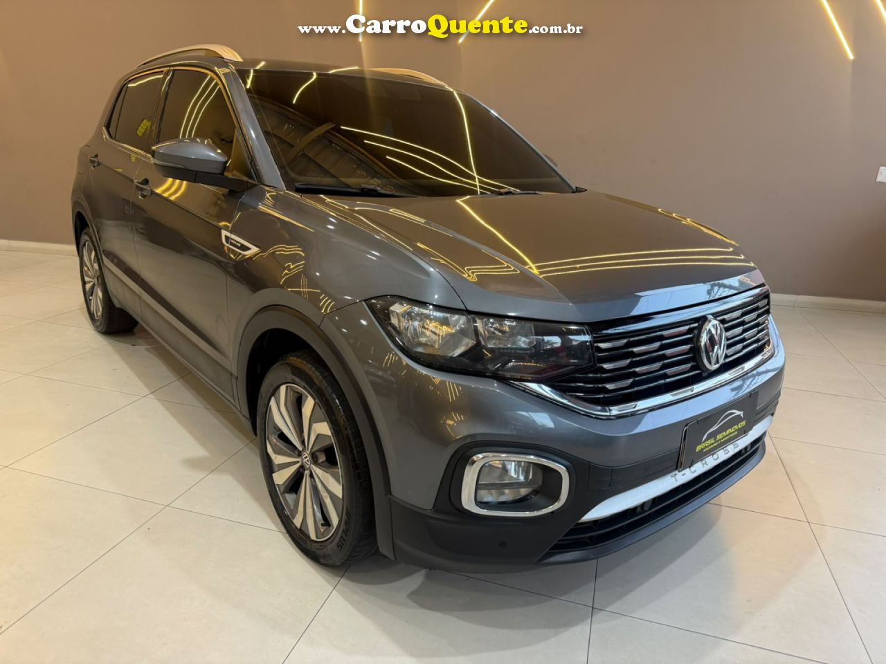 VOLKSWAGEN   T-CROSS HIGHLINE 1.4 TSI FLEX 16V 5P AUT   CINZA 2020 1.4 FLEX - Loja