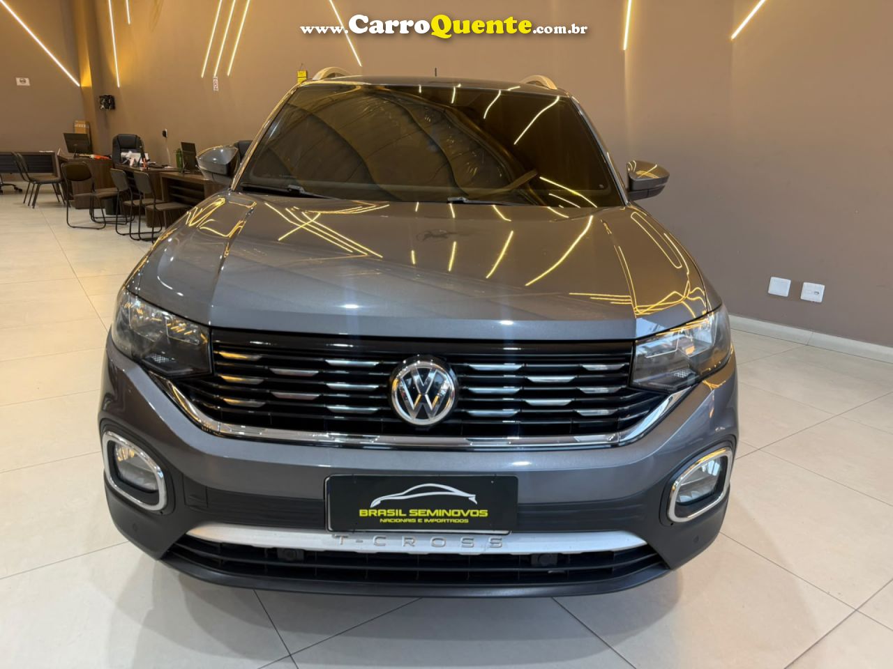 VOLKSWAGEN   T-CROSS HIGHLINE 1.4 TSI FLEX 16V 5P AUT   CINZA 2020 1.4 FLEX - Loja