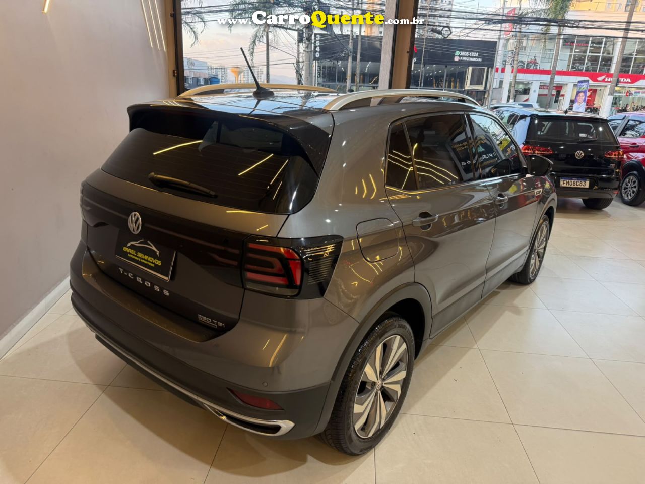 VOLKSWAGEN   T-CROSS HIGHLINE 1.4 TSI FLEX 16V 5P AUT   CINZA 2020 1.4 FLEX - Loja