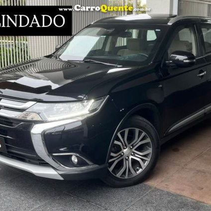 MITSUBISHI   OUTLANDER GT BLINDADA 7 LUGARES EM EXCELENTE ESTADO GERAL   PRETO 2018 3.0 FLEX