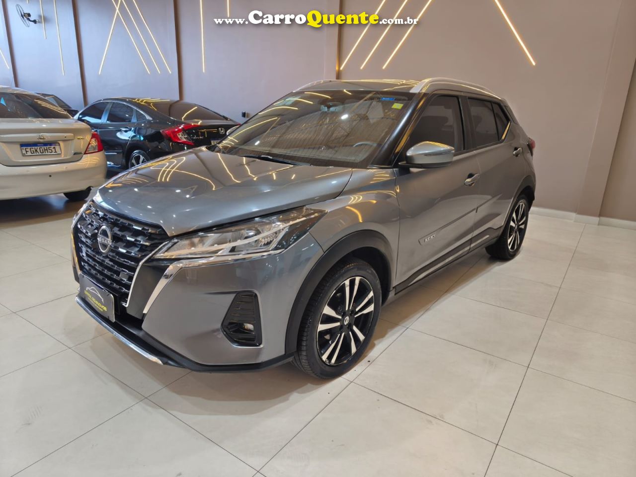NISSAN   KICKS ADVANCE 1.6 16V FLEX AUT.   CINZA 2022 1.6 FLEX - Loja