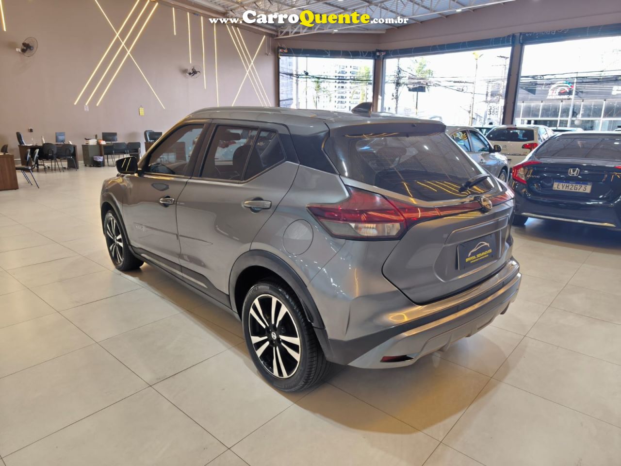 NISSAN   KICKS ADVANCE 1.6 16V FLEX AUT.   CINZA 2022 1.6 FLEX - Loja