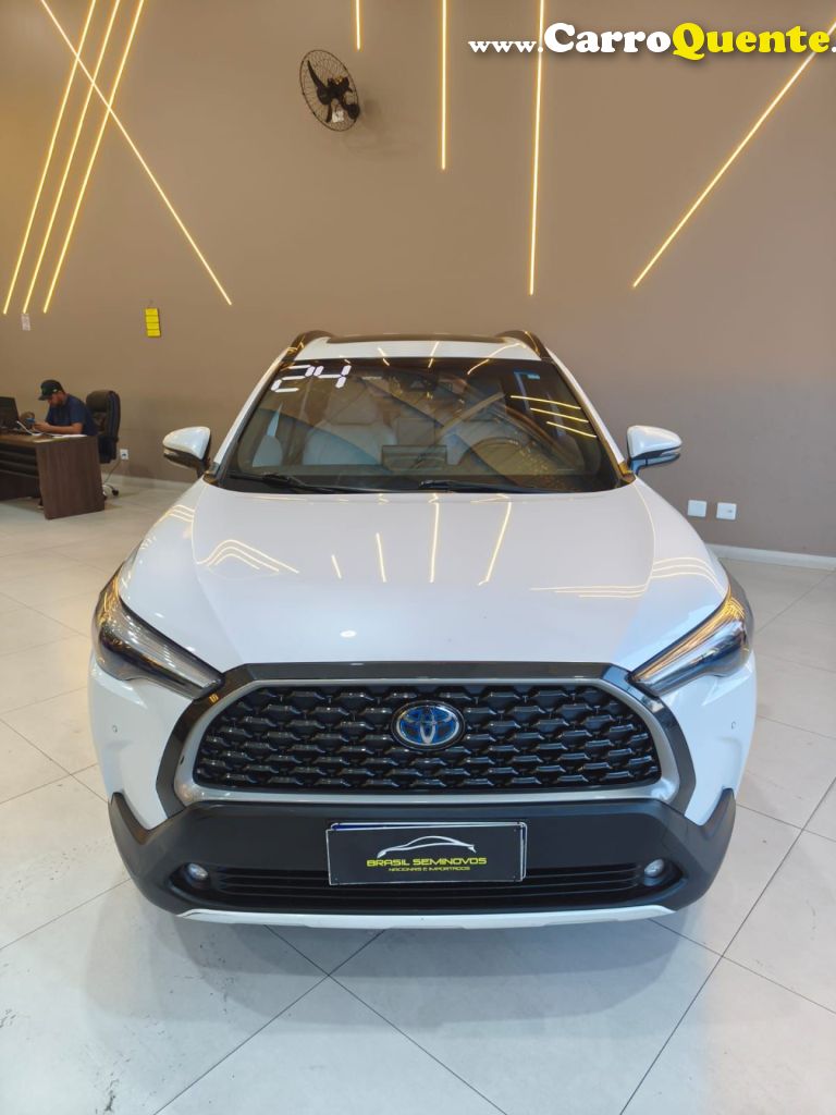 TOYOTA   COROLLA CROSS XRX 1.8 16V AUT. (HÍBRIDO)   BRANCO 2024 1.8 GASOLINA - Loja