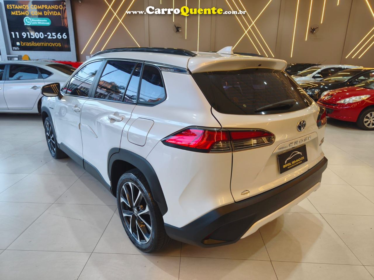 TOYOTA   COROLLA CROSS XRX 1.8 16V AUT. (HÍBRIDO)   BRANCO 2024 1.8 GASOLINA - Loja