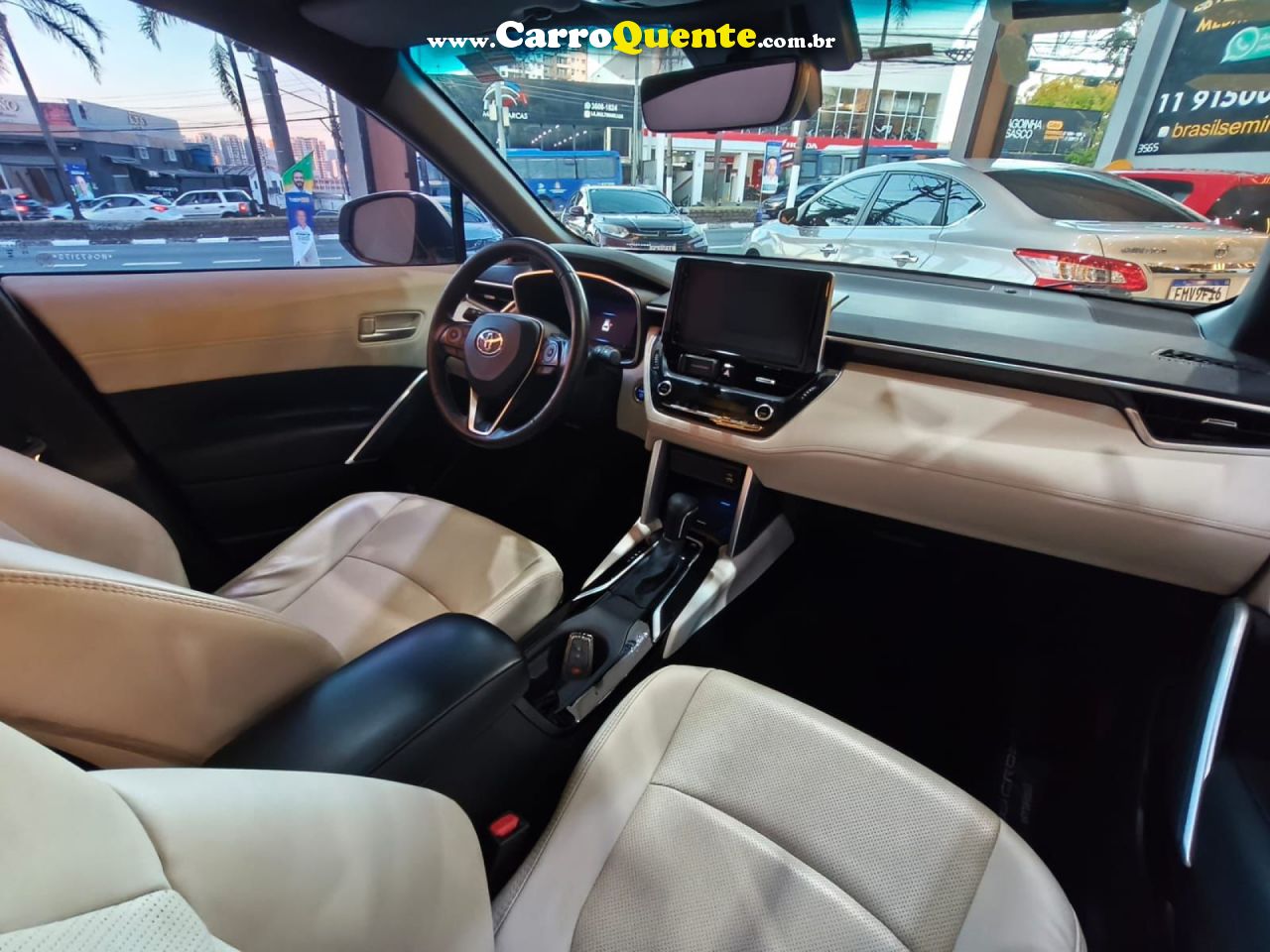TOYOTA   COROLLA CROSS XRX 1.8 16V AUT. (HÍBRIDO)   BRANCO 2024 1.8 GASOLINA - Loja