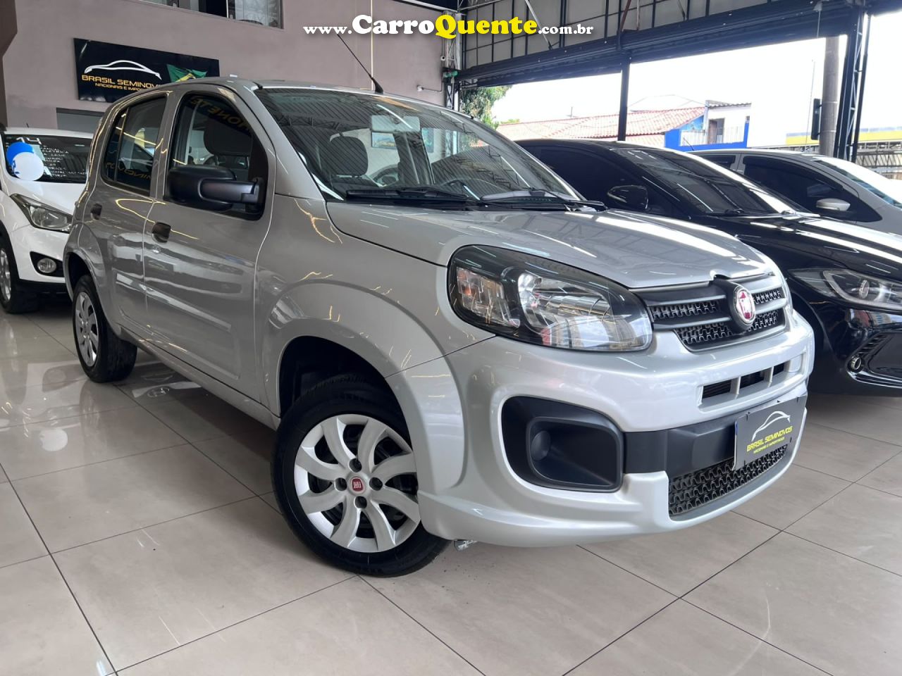 FIAT   UNO ATTRACTIVE 1.0 FIRE FLEX 8V 5P   PRATA 2021 1.0 FLEX - Loja