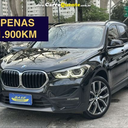BMW   X1 2.0 16V TURBO ACTIVEFLEX SDRIVE20I GP PLUS 4P AUTOMÁTICO   PRETO 2022 2.0 FLEX