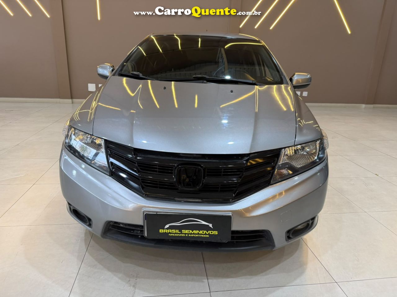 HONDA   CITY SEDAN LX 1.5 FLEX 16V 4P AUT.   CINZA 2014 1.5 FLEX - Loja