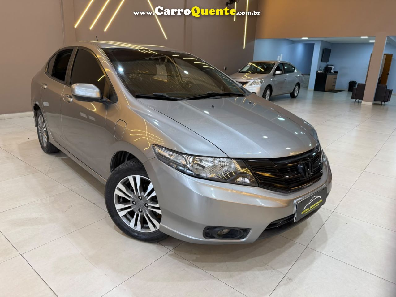 HONDA   CITY SEDAN LX 1.5 FLEX 16V 4P AUT.   CINZA 2014 1.5 FLEX - Loja