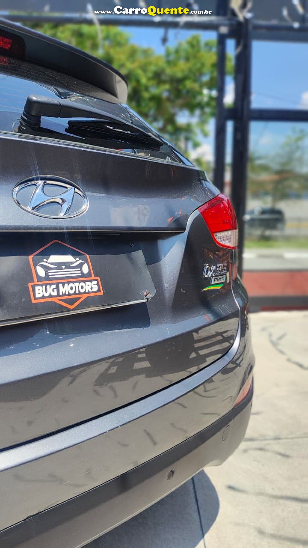 HYUNDAI   IX35 GLS 2.0 16V 2WD FLEX AUT.   CINZA 2015 2.0 FLEX - Loja