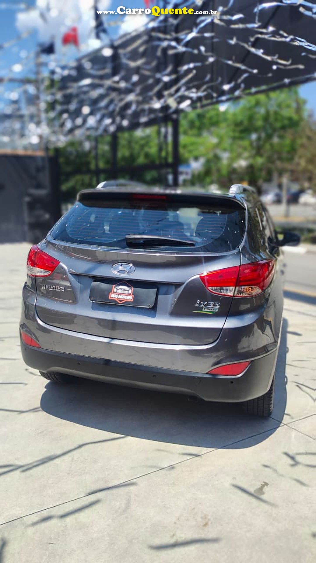 HYUNDAI   IX35 GLS 2.0 16V 2WD FLEX AUT.   CINZA 2015 2.0 FLEX - Loja