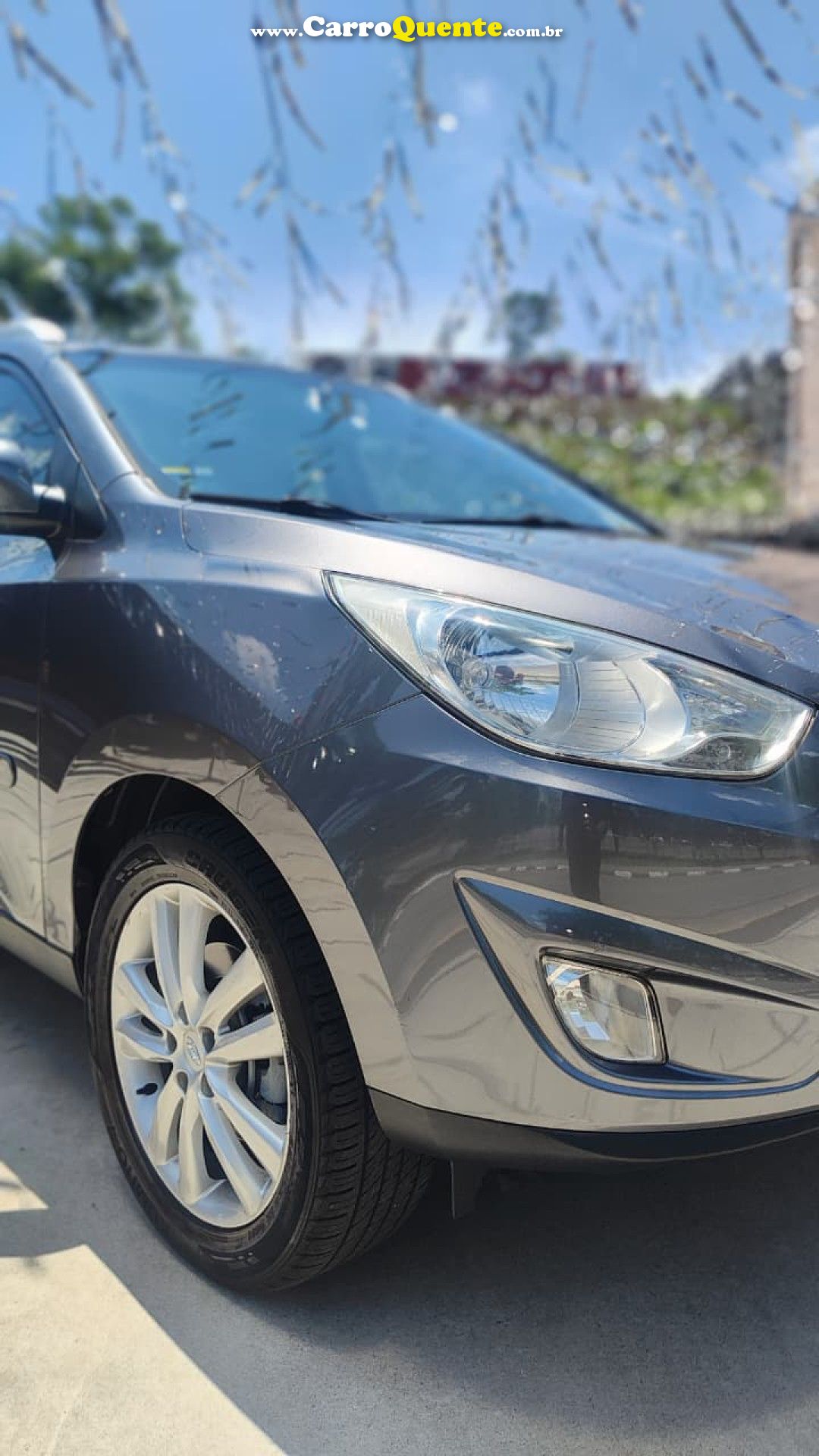 HYUNDAI   IX35 GLS 2.0 16V 2WD FLEX AUT.   CINZA 2015 2.0 FLEX - Loja