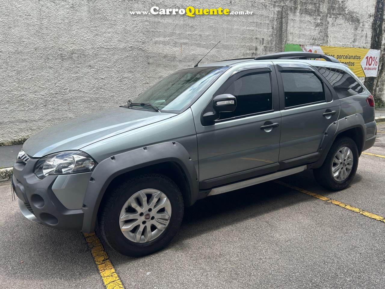 FIAT   PALIO WEEK. ADVADV TRYON 1.8 MPI FLEX   CINZA 2014 1.8 FLEX - Loja