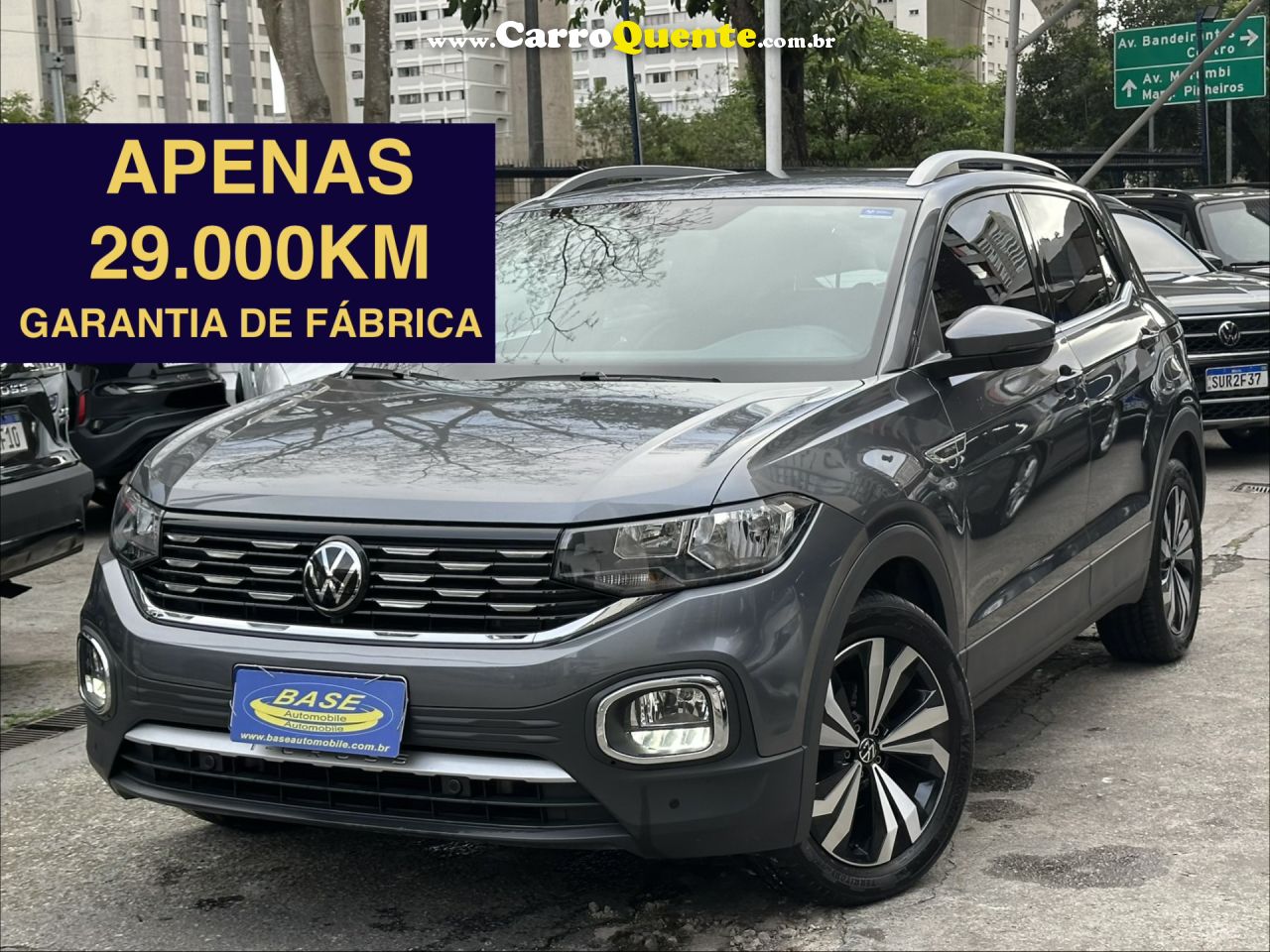 VOLKSWAGEN   T-CROSS HIG. 250 TSI 1.4 FLEX 16V 5P AUT   CINZA 2024 1.4 TSI FLEX - Loja