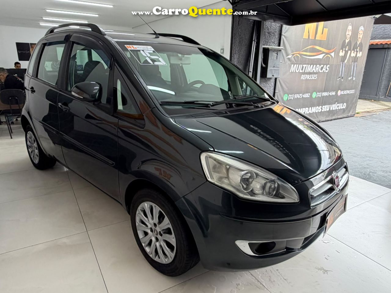 FIAT   IDEA ATTRACTIVE 1.4 FIRE FLEX 8V 5P   CINZA 2015 1.4 FLEX - Loja