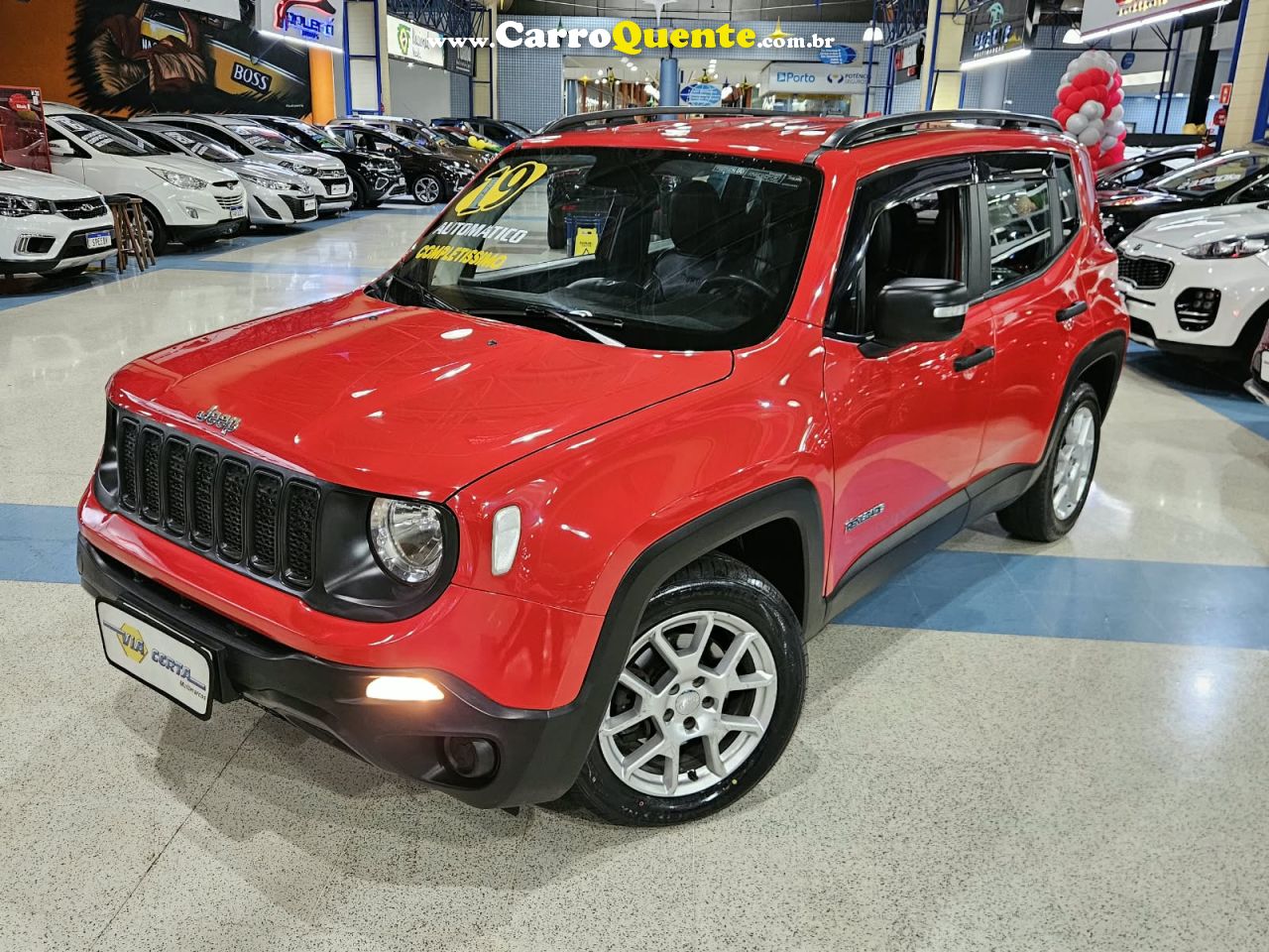 JEEP RENEGADE 1.8 FLEX SPORT * C/ Banco de Couro * 2019 - Loja