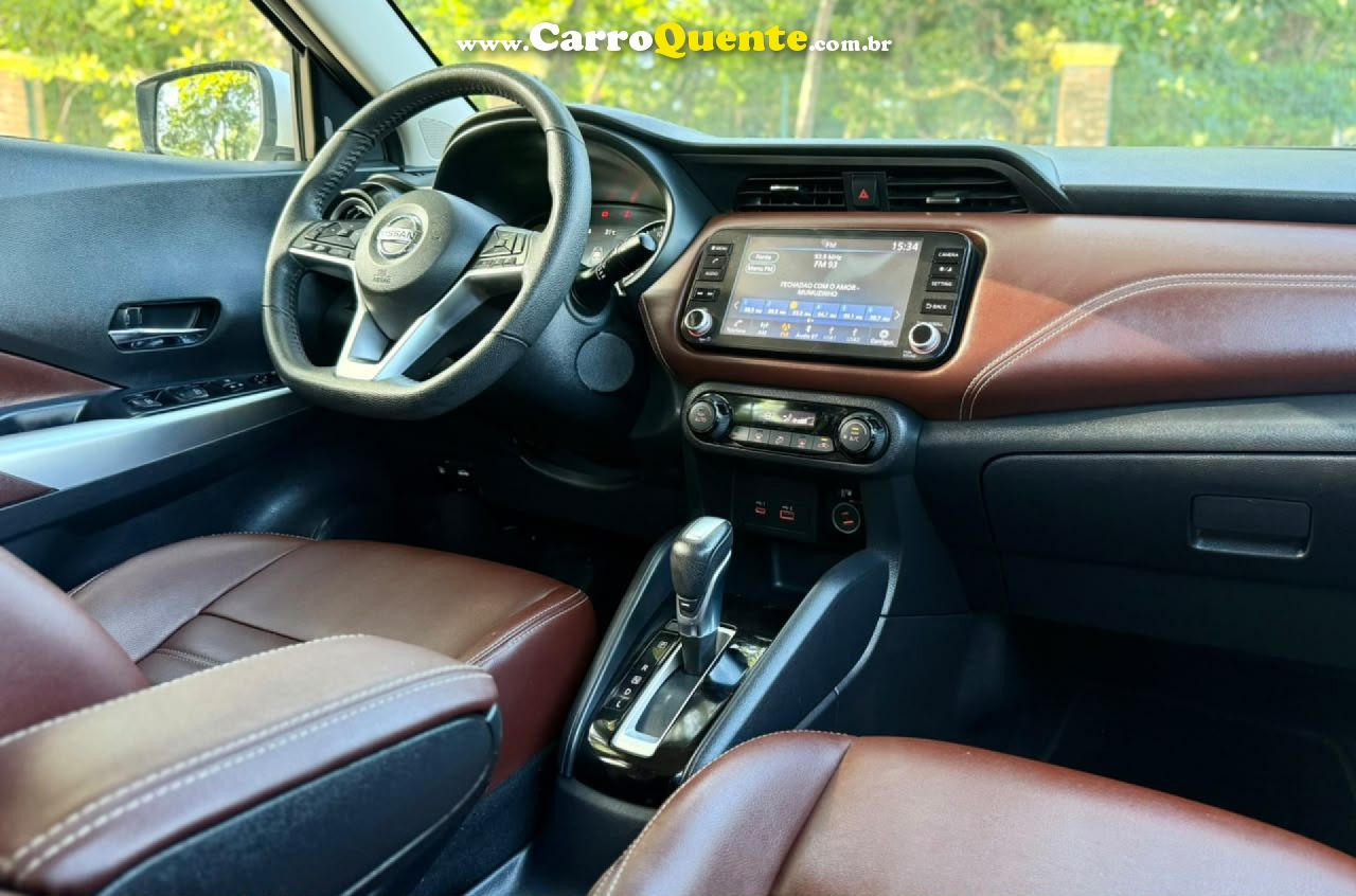 NISSAN   KICKS EXCLUSIVE 1.6 16V FLEX AUT.   BRANCO 2022 1.6 FLEX - Loja