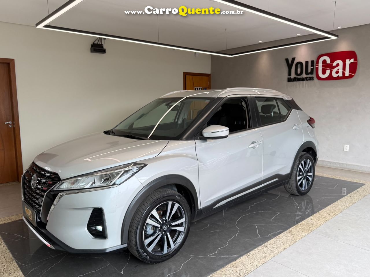 NISSAN   KICKS ADVANCE 1.6 16V FLEX AUT.   PRATA 2023 1.6 FLEX - Loja