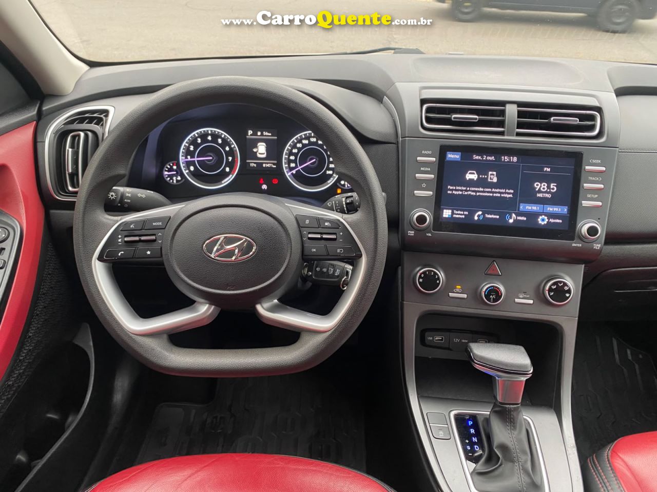 HYUNDAI   CRETA COMFORT 1.0 TB 12V FLEX AUT.   BRANCO 2023 1.0 FLEX - Loja