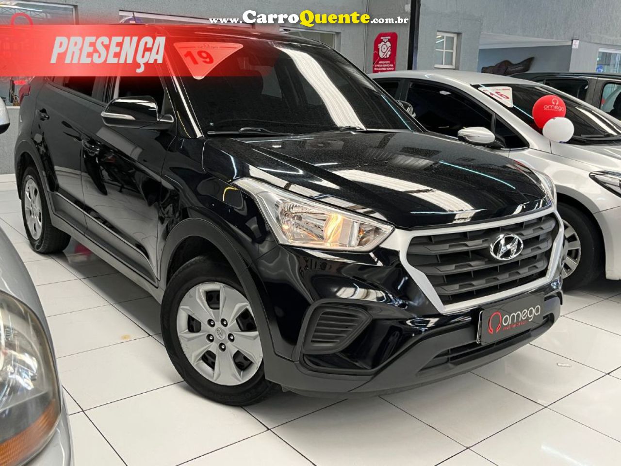 HYUNDAI   CRETA ATTITUDE 1.6 16V FLEX MEC.   PRETO 2019 1.6 FLEX - Loja