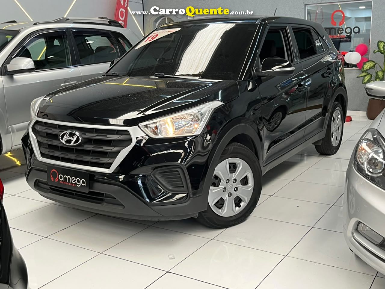 HYUNDAI   CRETA ATTITUDE 1.6 16V FLEX MEC.   PRETO 2019 1.6 FLEX - Loja