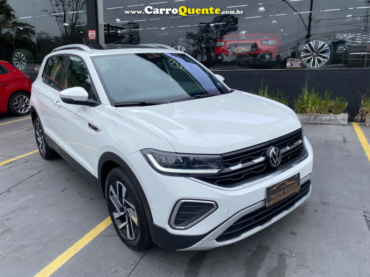 VOLKSWAGEN   T-CROSS HIGHLINE 1.4 TSI FLEX 16V 5P AUT   BRANCO 2025 1.4 FLEX - Loja