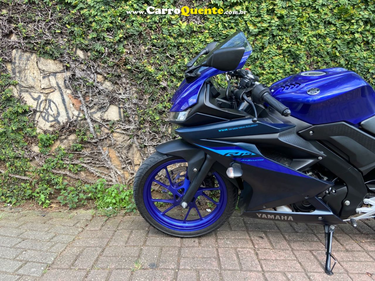 YAMAHA    YZF R15 ABS   AZUL 2025 150 GASOLINA - Loja