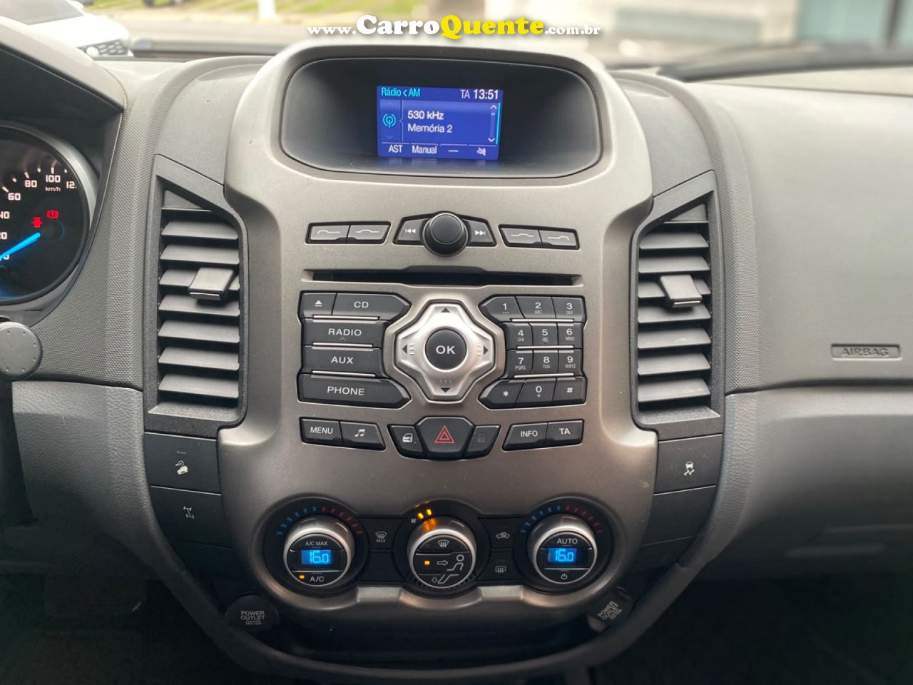FORD   RANGER XLT 3.2 20V 4X4 CD DIESEL AUT.   PRATA 2016 3.2 DIESEL - Loja