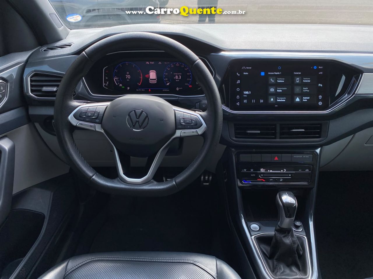 VOLKSWAGEN   T-CROSS HIG. 250 TSI 1.4 FLEX 16V 5P AUT   PRETO 2024 1.4 FLEX - Loja