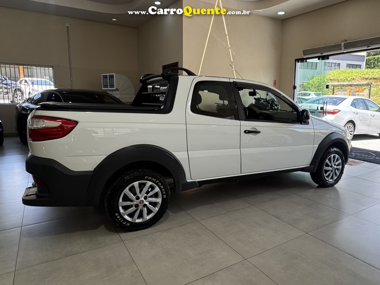 FIAT   STRADA WORKING HARD 1.4 FIRE FLEX 8V CD   BRANCO 2020 1.4 FLEX - Loja