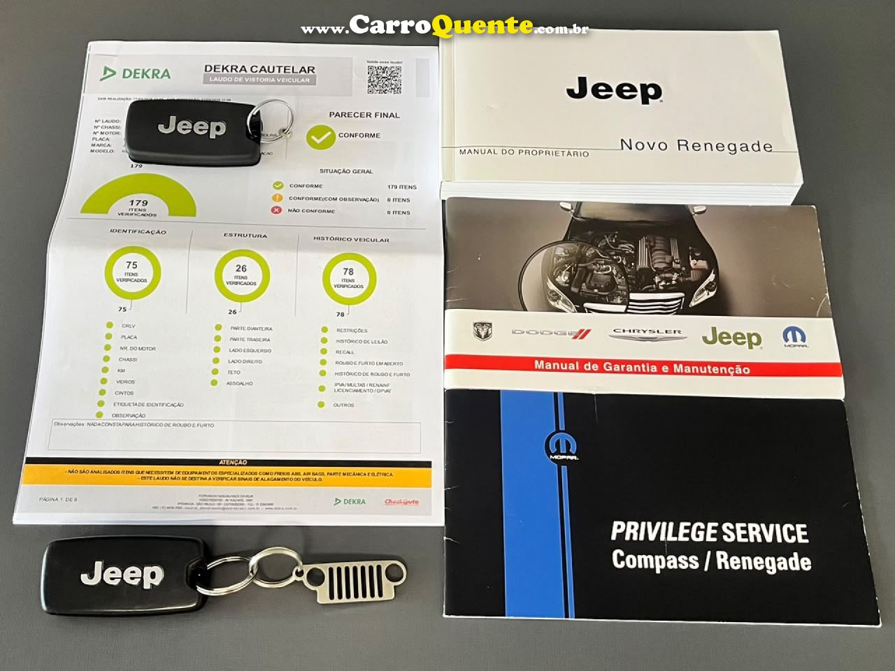 JEEP   RENEGADE AUTOMATICA FLEX 2021 UNICA DONA BAIXISSIMA KM EXCELENTE ESTADO   BRANCO 2021 1.8 FLEX - Loja