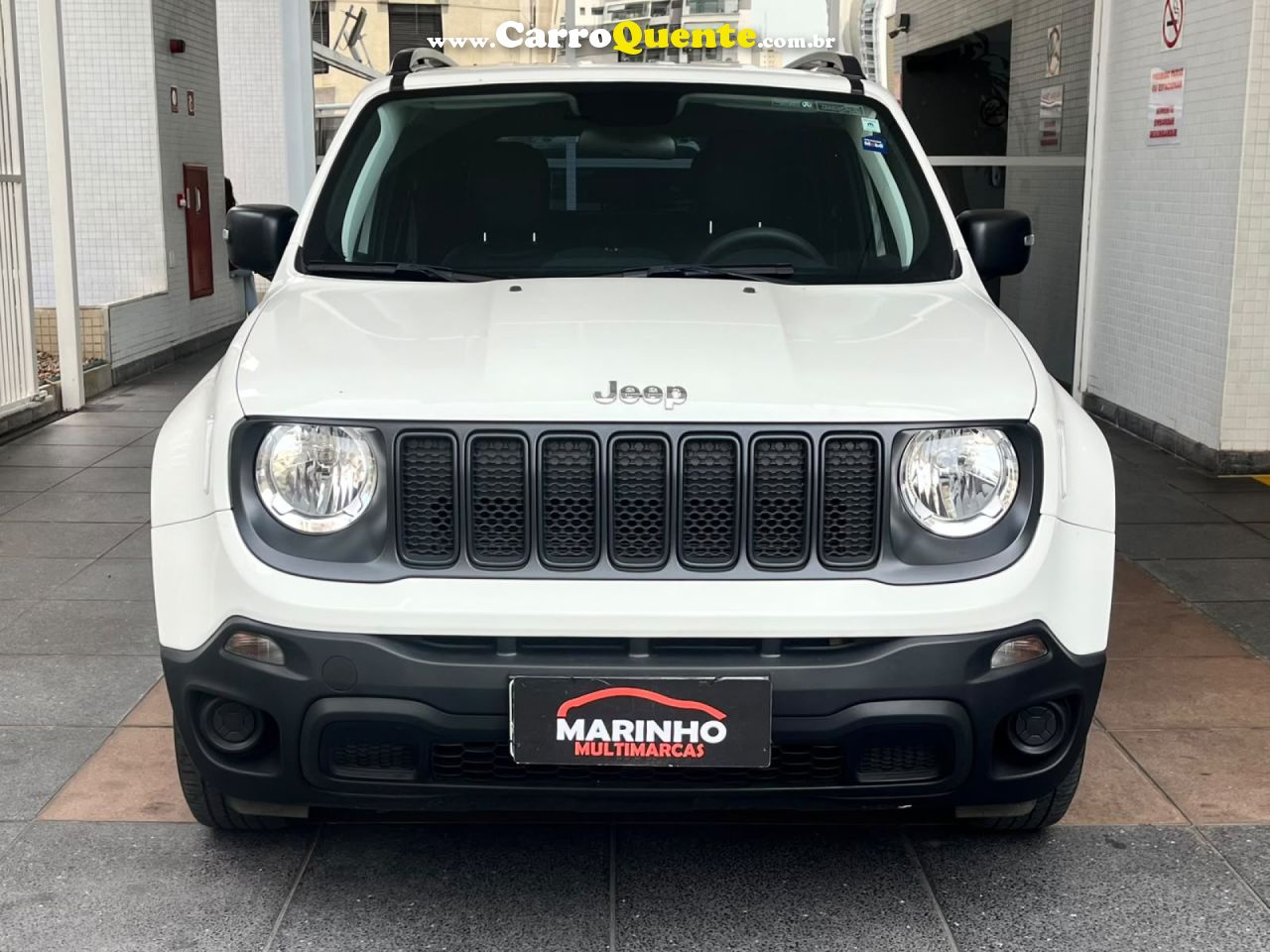 JEEP   RENEGADE AUTOMATICA FLEX 2021 UNICA DONA BAIXISSIMA KM EXCELENTE ESTADO   BRANCO 2021 1.8 FLEX - Loja