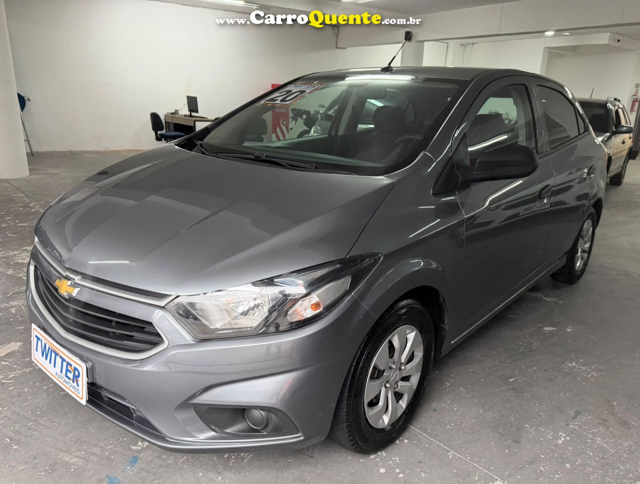 CHEVROLET   ONIX HATCH 1.0 12V FLEX 5P MEC.   CINZA 2020 1.0 FLEX - Loja