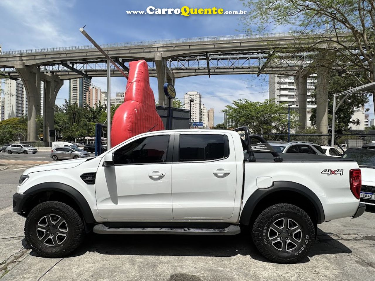 FORD   RANGER XLS 2.2 4X4 CD DIESEL AUT.   BRANCO 2019 2.2 DIESEL - Loja