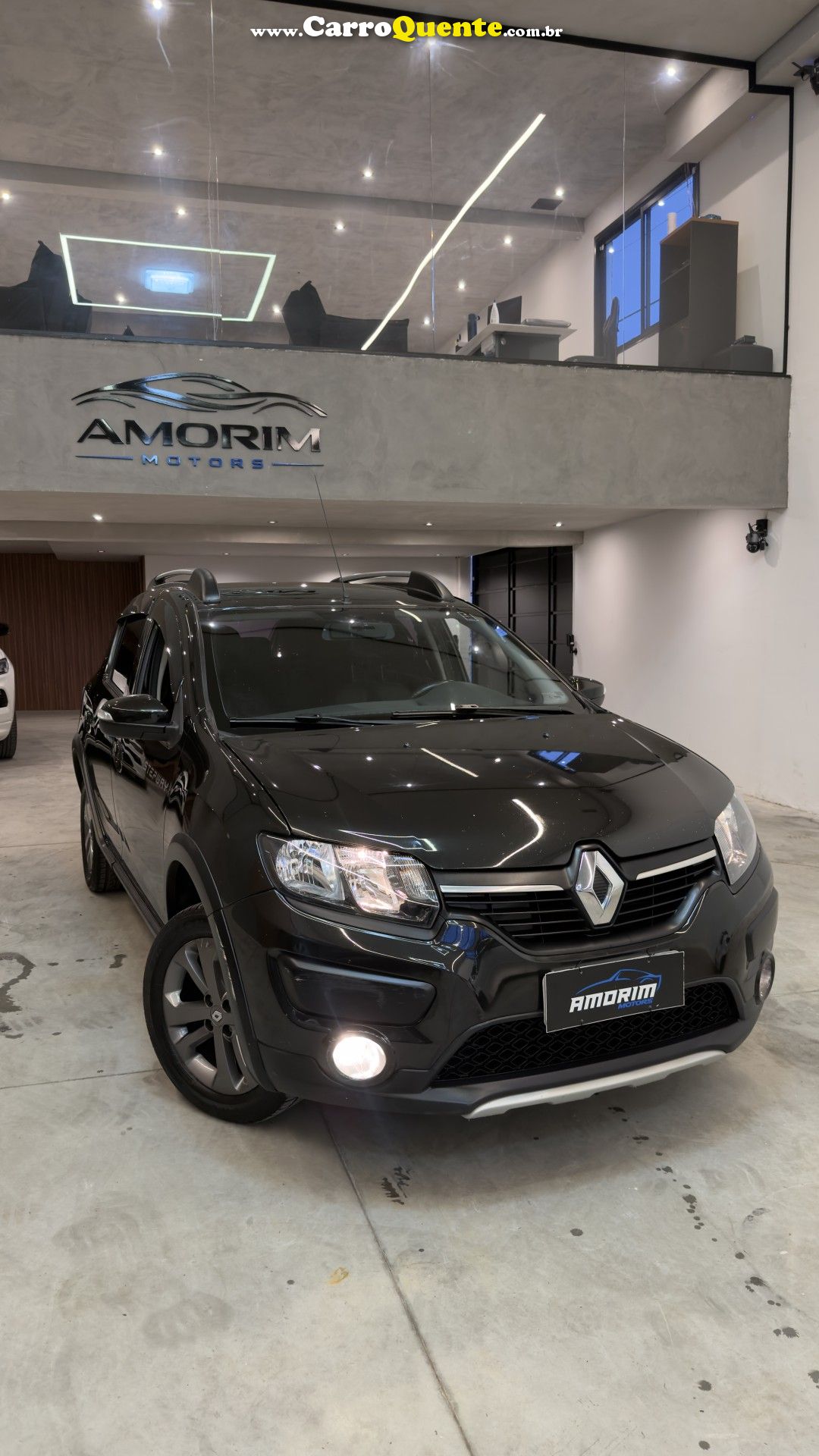 RENAULT   SANDERO STEPWAY FLEX 1.6 16V 5P   PRETO 2017 1.6 FLEX - Loja