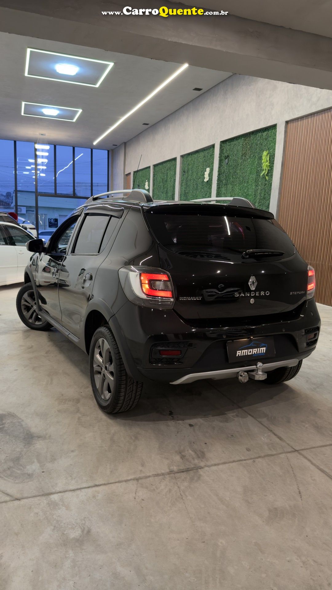 RENAULT   SANDERO STEPWAY FLEX 1.6 16V 5P   PRETO 2017 1.6 FLEX - Loja