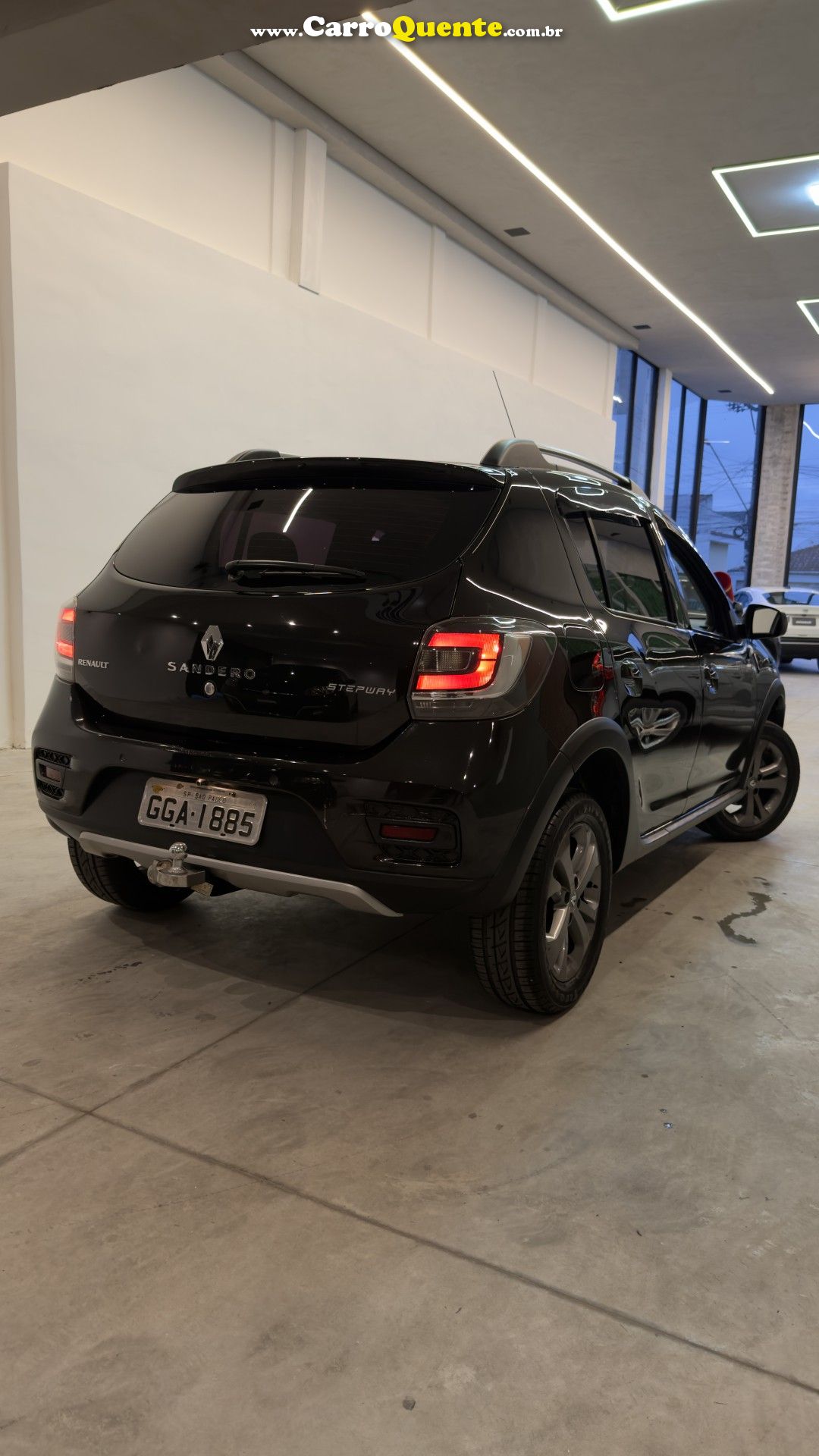 RENAULT   SANDERO STEPWAY FLEX 1.6 16V 5P   PRETO 2017 1.6 FLEX - Loja