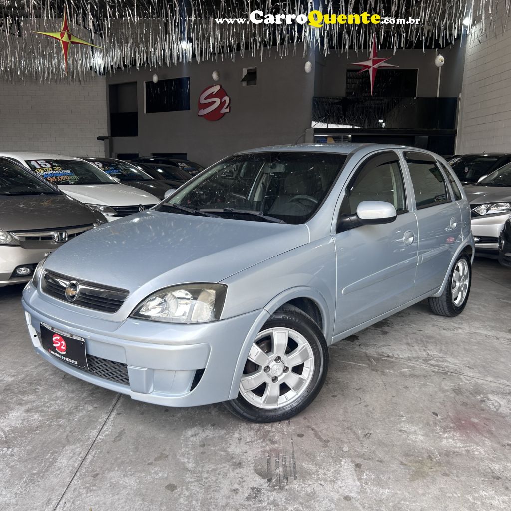 CHEVROLET   CORSA HAT. PREMIUM 1.4 8V ECONOFLEX 5P   PRATA 2010 1.4 GASOLINA - Loja