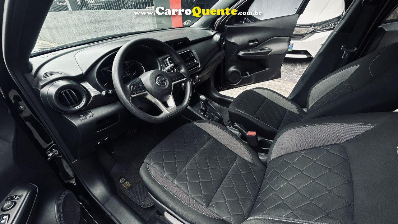 NISSAN   KICKS S 1.6 16V FLEX 5P AUT.   PRETO 2018 1.6 FLEX - Loja
