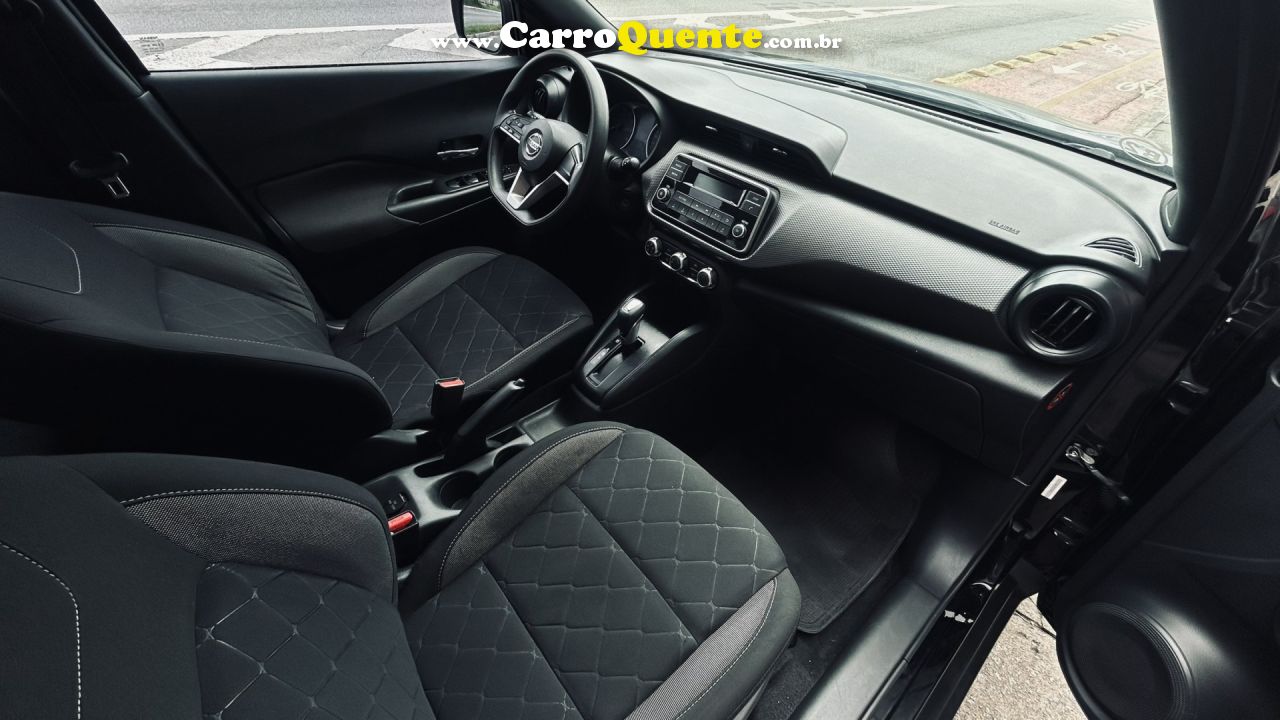 NISSAN   KICKS S 1.6 16V FLEX 5P AUT.   PRETO 2018 1.6 FLEX - Loja