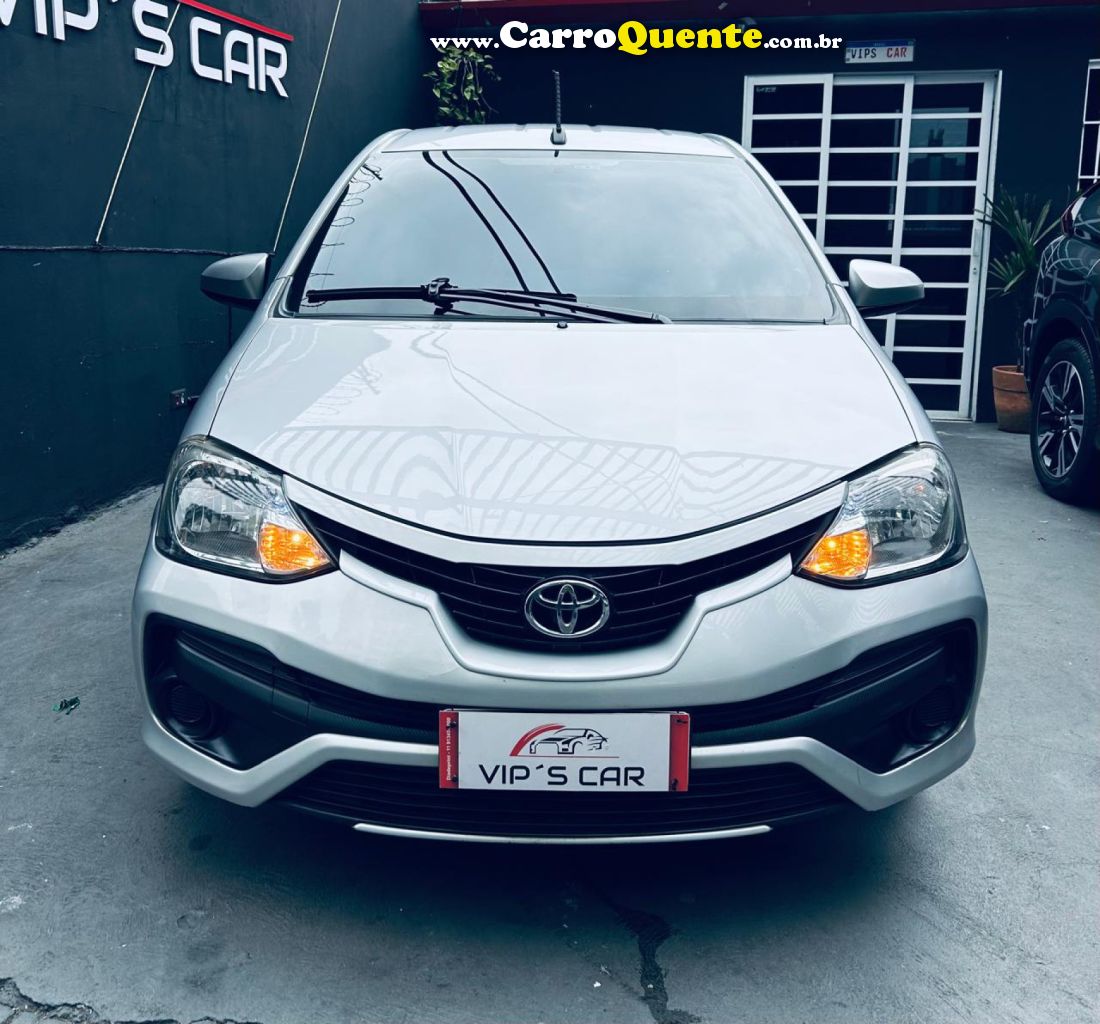 TOYOTA   ETIOS XS SEDAN 1.5 FLEX 16V 4P AUT.   PRATA 2018 1.5 FLEX - Loja