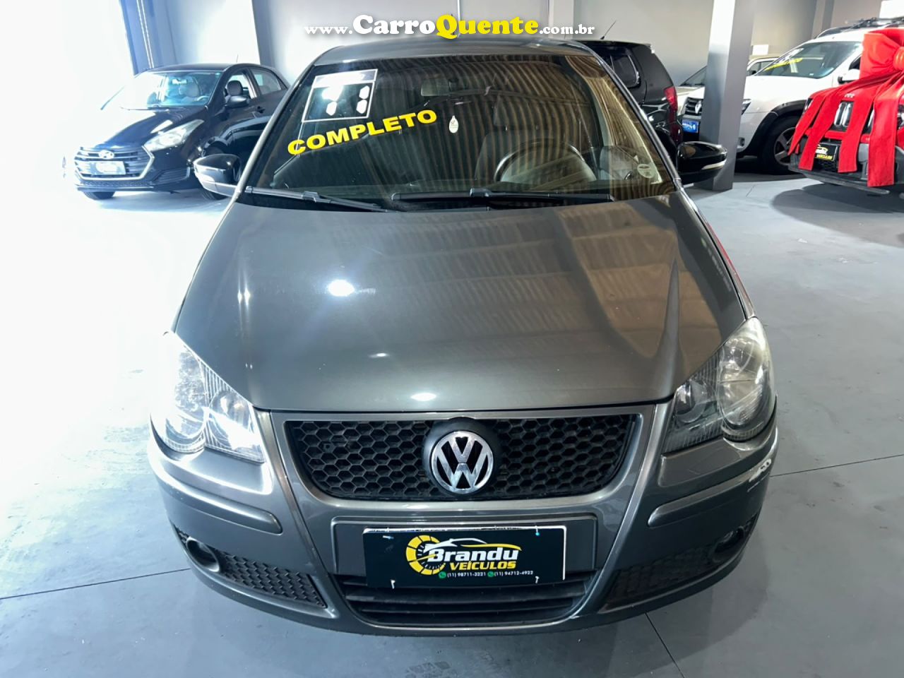 VOLKSWAGEN   POLO 1.6 MIS.OURO 1.6 MI TOT.FLEX 8V 5P   CINZA 2011 1.6 GASOLINA - Loja