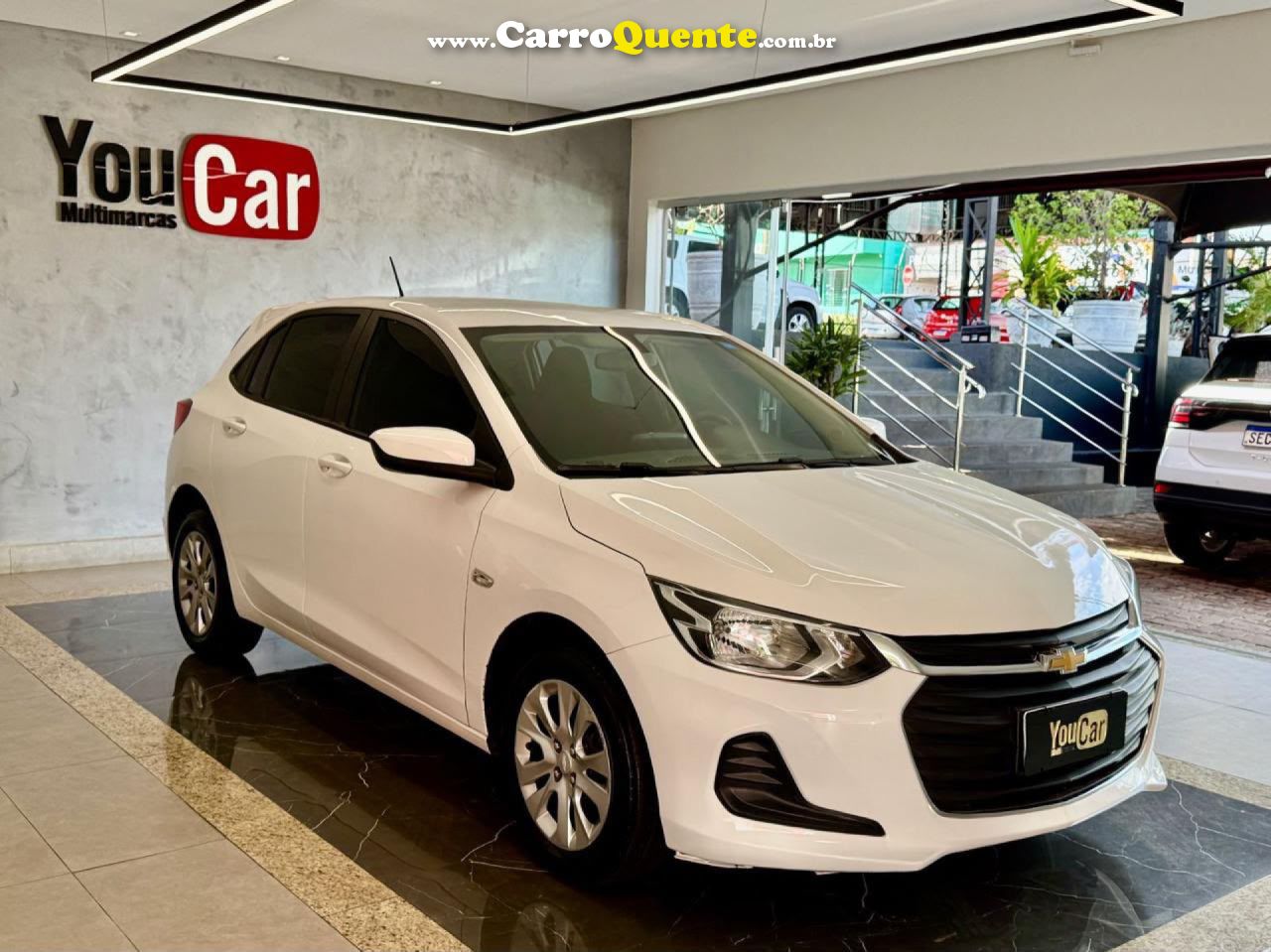 CHEVROLET   ONIX HATCH LT 1.0 12V FLEX 5P MEC.   BRANCO 2023 1.0 FLEX - Loja