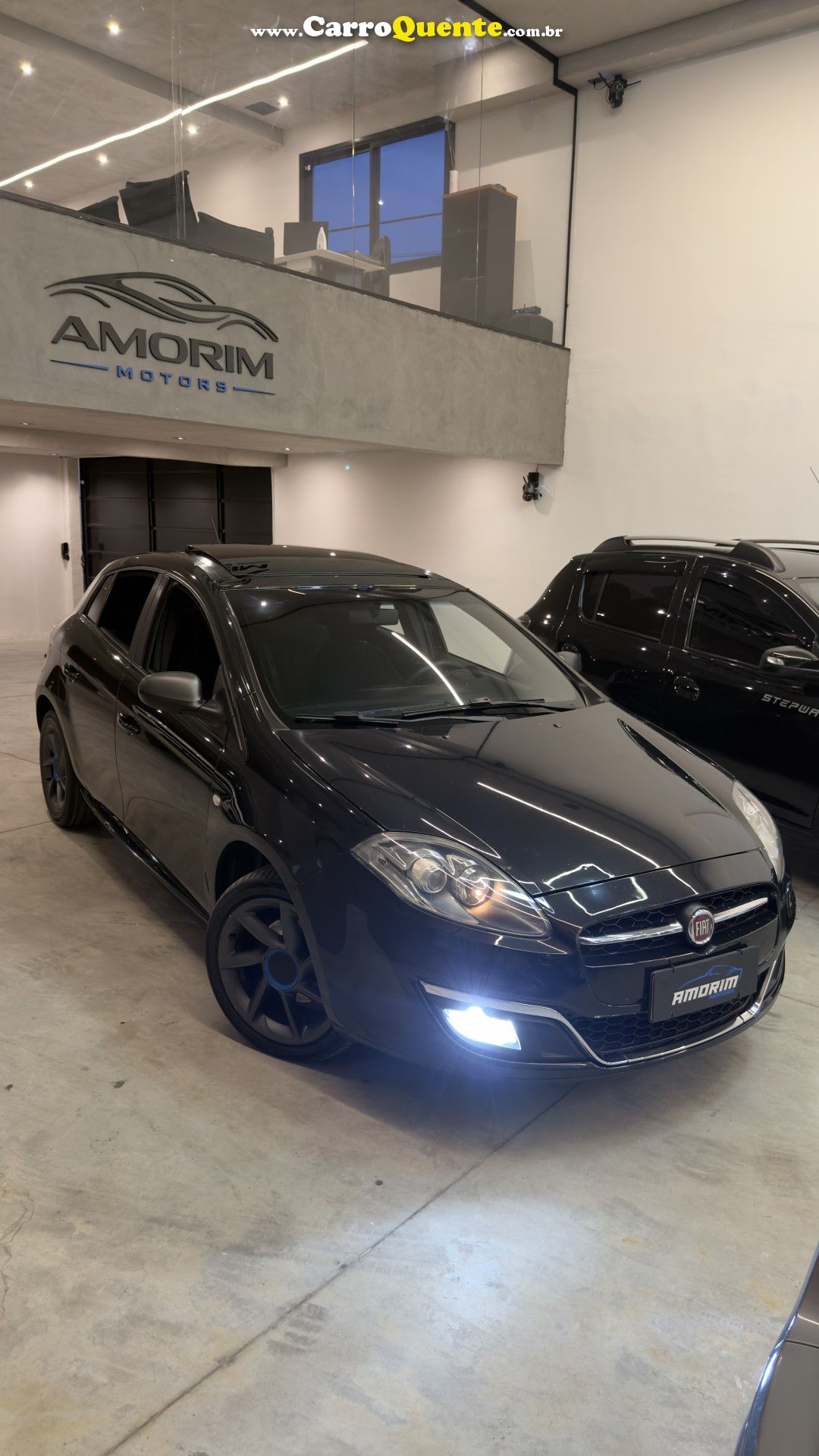 FIAT   BRAVO SPORTING 1.8 DUALOGIC FLEX 16V 5P   PRETO 2015 1.8 FLEX - Loja