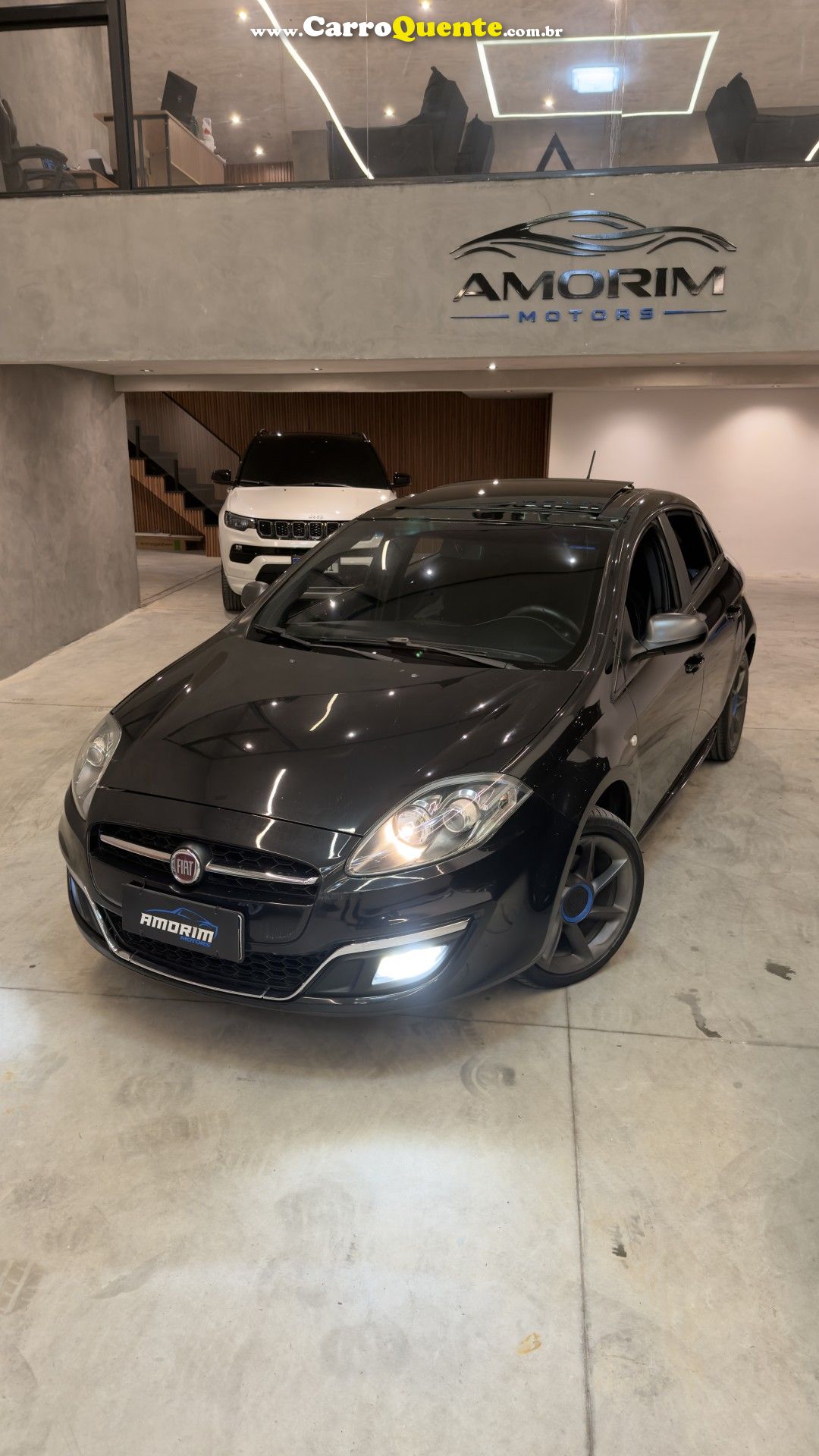 FIAT   BRAVO SPORTING 1.8 DUALOGIC FLEX 16V 5P   PRETO 2015 1.8 FLEX - Loja