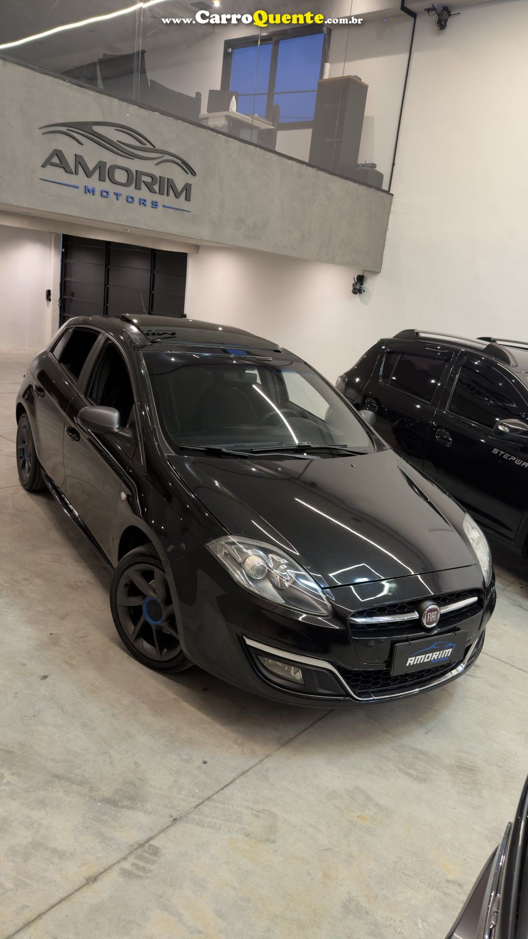 FIAT   BRAVO SPORTING 1.8 DUALOGIC FLEX 16V 5P   PRETO 2015 1.8 FLEX - Loja
