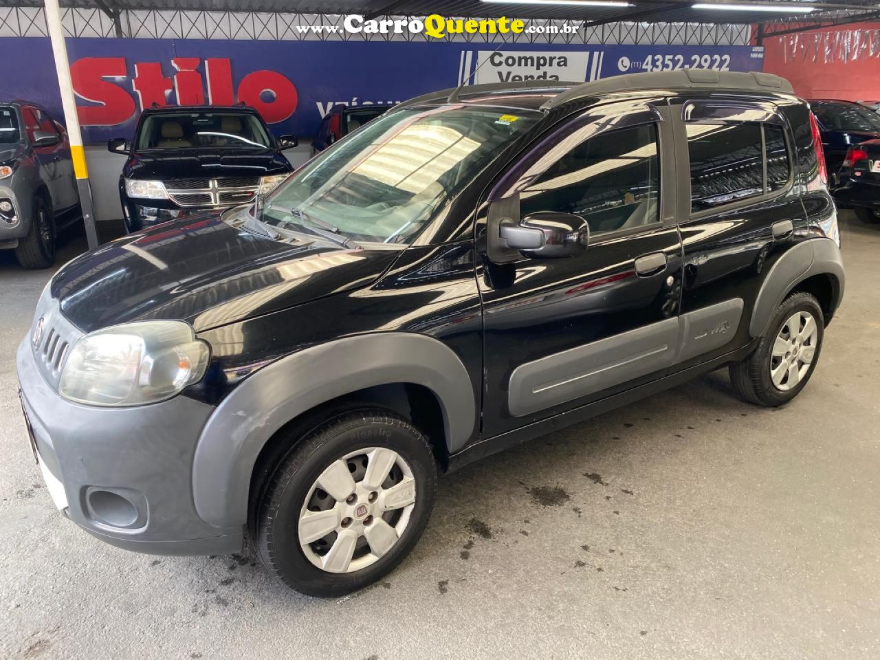 FIAT   UNO WAY 1.0 EVO FIRE FLEX 8V 5P   PRETO 2013 1.0 FLEX - Loja